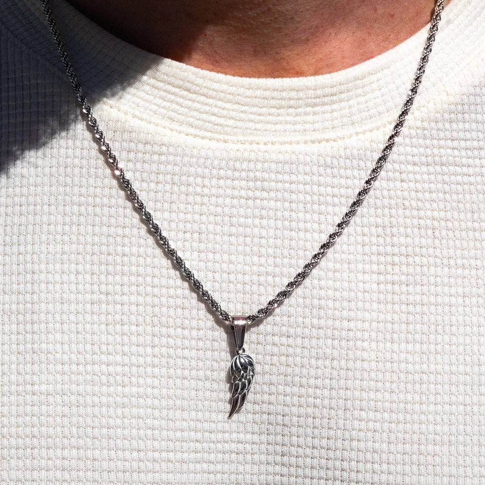Wing Necklace Silver
