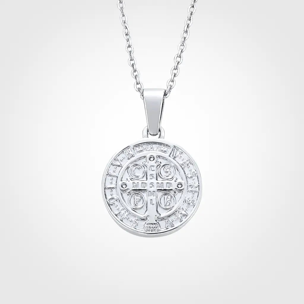 St. Benedict Necklace Silver