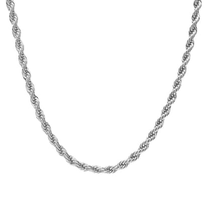 Rope Chain 4mm Silver