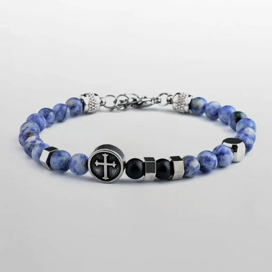 Cross Bracelet Blue