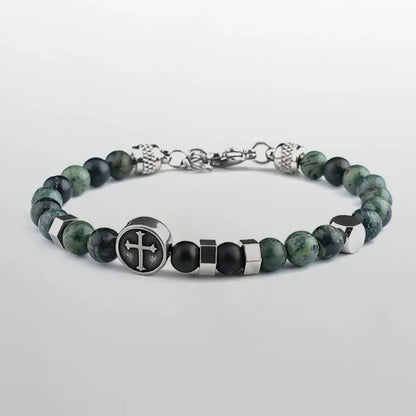 Cross Bracelet Green