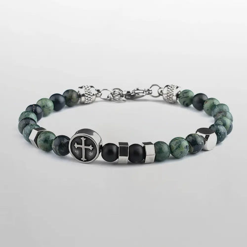 Cross Bracelet Green
