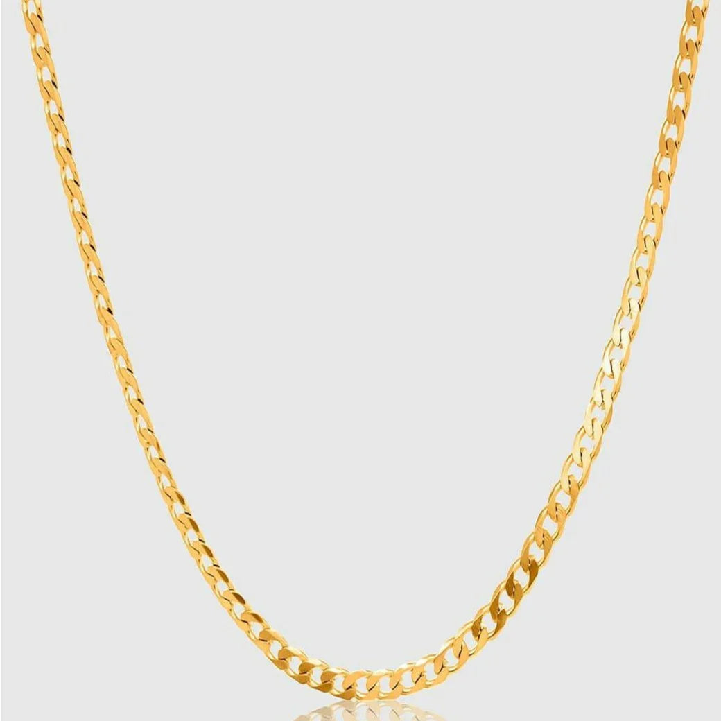 Curb Chain 3mm Gold