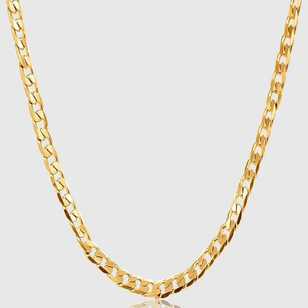 Curb Chain 4mm Gold