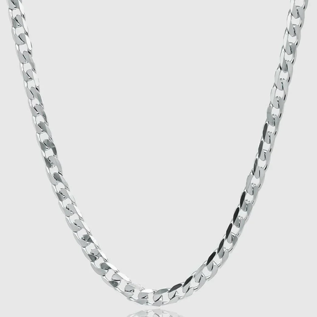 Curb Chain 4mm Silver