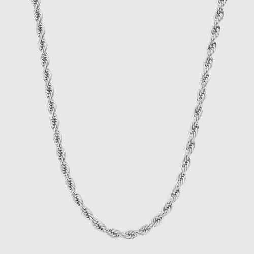 Rope Chain 4mm Silver