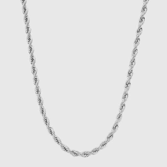 Rope Chain 4mm Silver