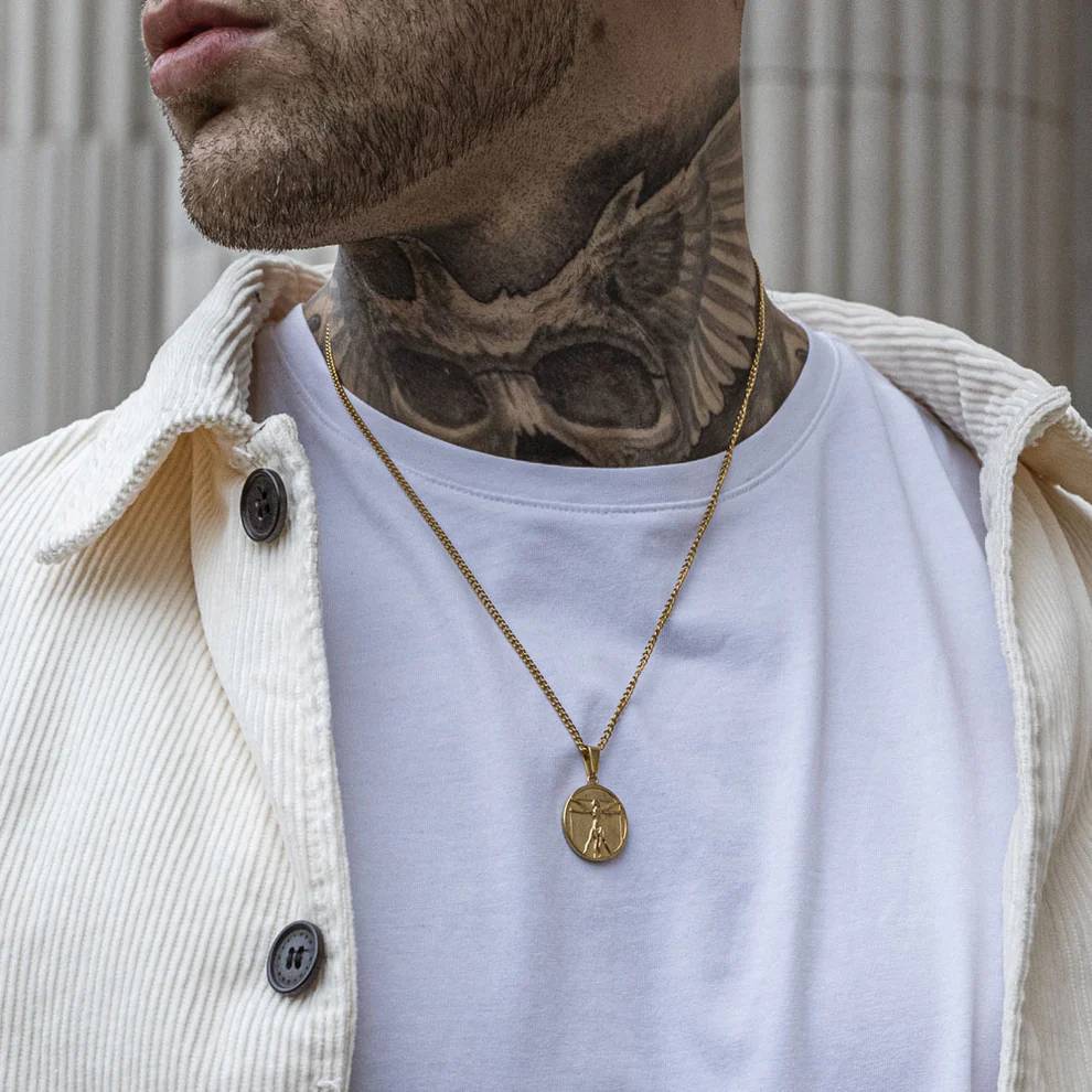 Vitruvian Necklace Gold