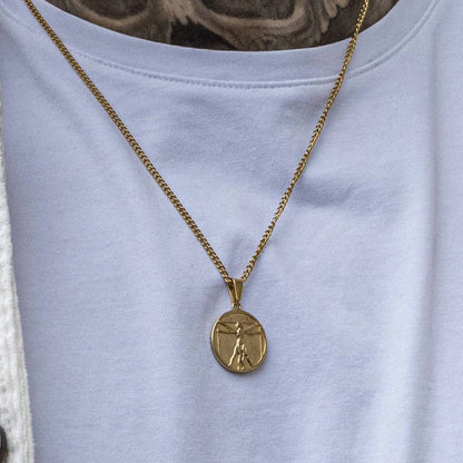 Vitruvian Necklace Gold