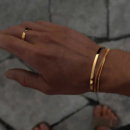 Classic Bangle 4mm Gold