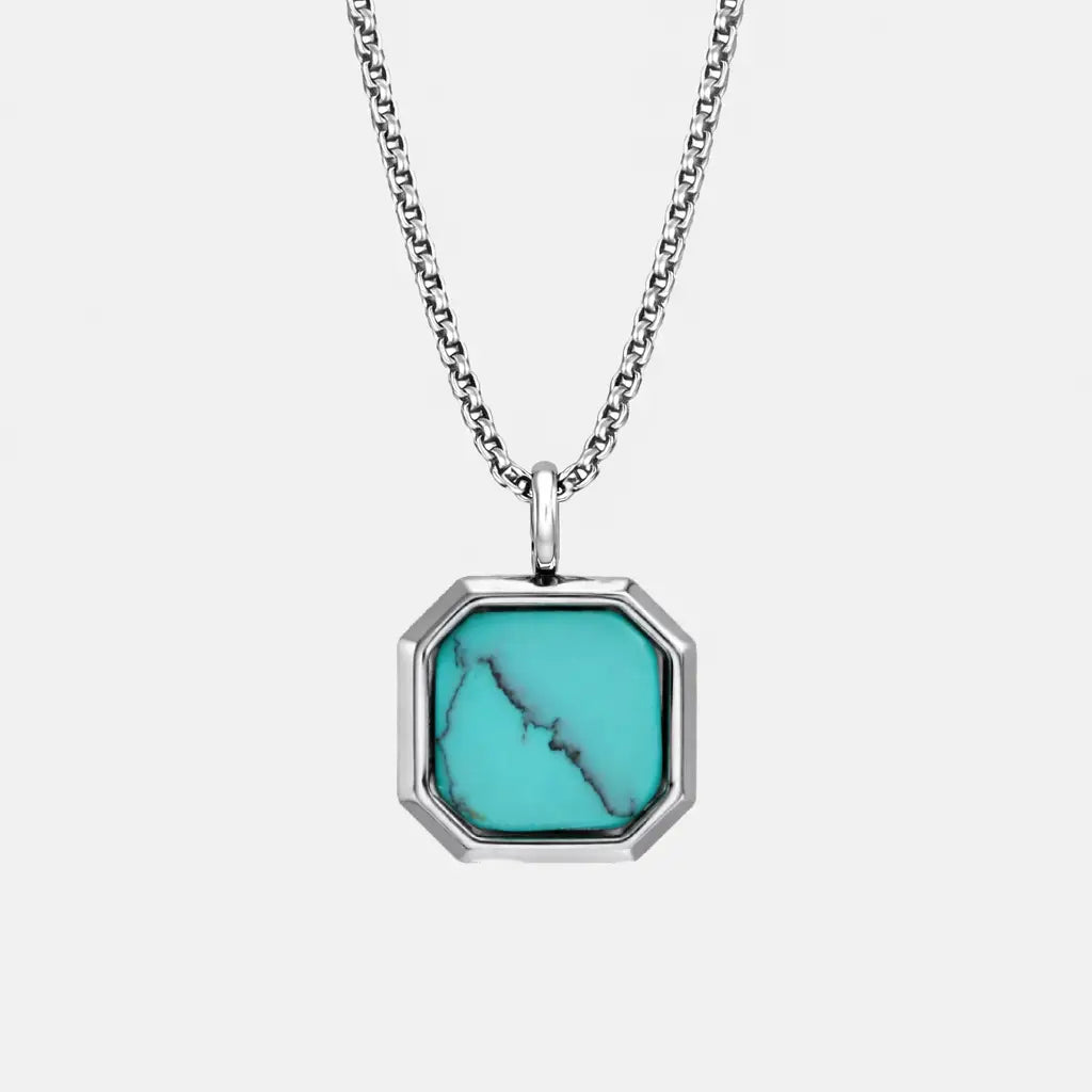 Bright Necklace - Turquoise Silver