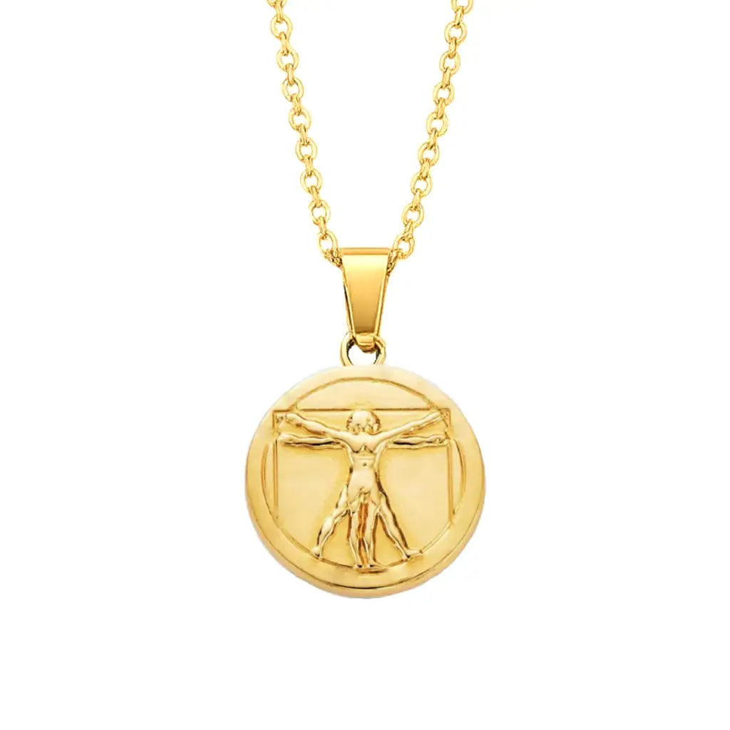 Vitruvian Necklace Gold