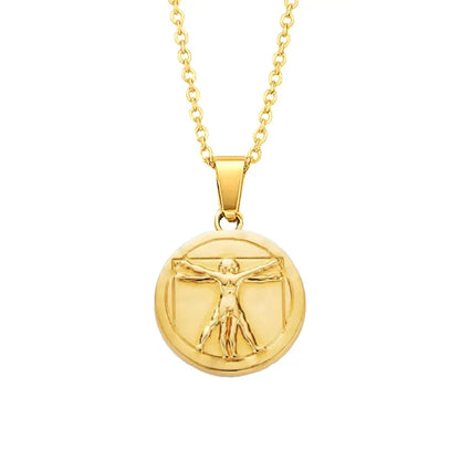 Vitruvian Necklace Gold