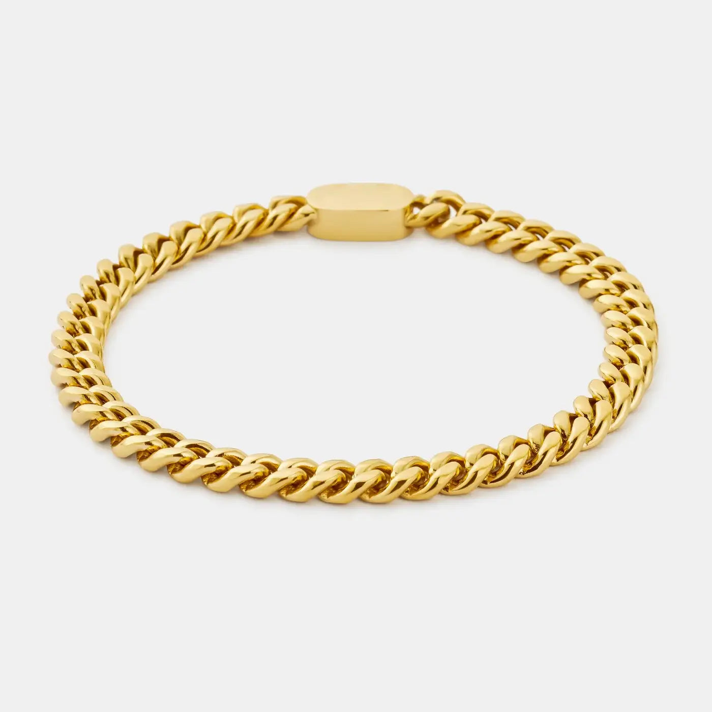 Curb Bracelet 6mm Gold