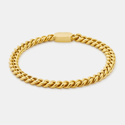 Curb Bracelet 6mm Gold