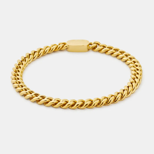 Curb Bracelet 6mm Gold
