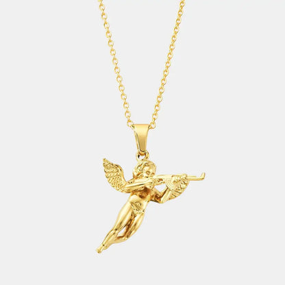 Vengeful Cupid Necklace Gold