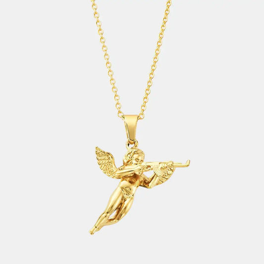 Vengeful Cupid Necklace Gold