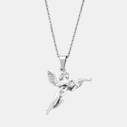 Vengeful Cupid Necklace Silver