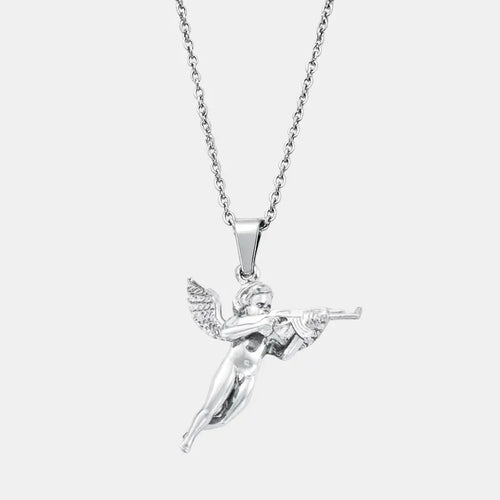 Vengeful Cupid Necklace Silver
