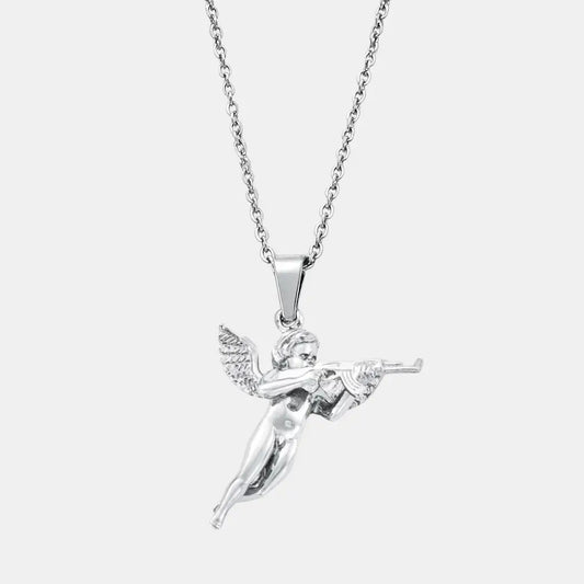 Vengeful Cupid Necklace Silver
