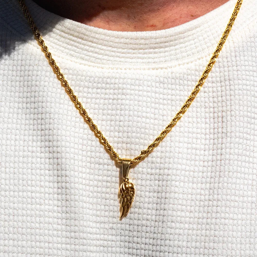 Wing Necklace Gold