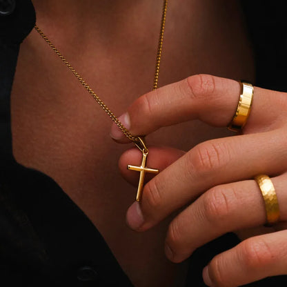 Cross Necklace Gold
