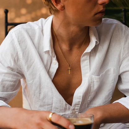 Cross Necklace Gold