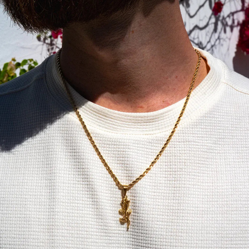 Rose Necklace Gold