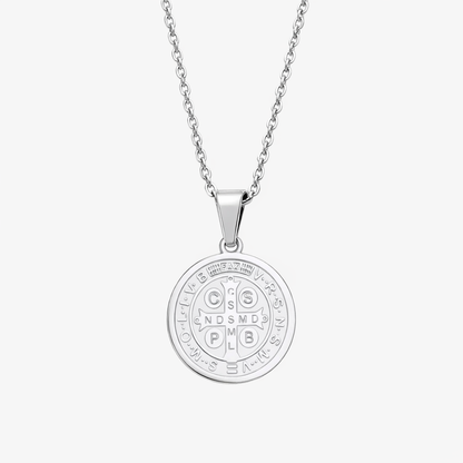 St. Benedict Necklace Silver (New Model)