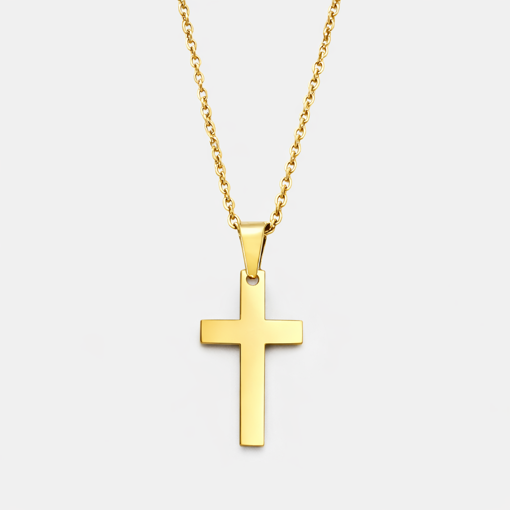 Cross Necklace Gold (New Model)