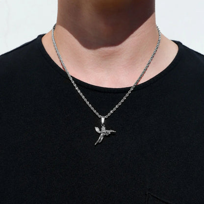 Vengeful Cupid Necklace Silver