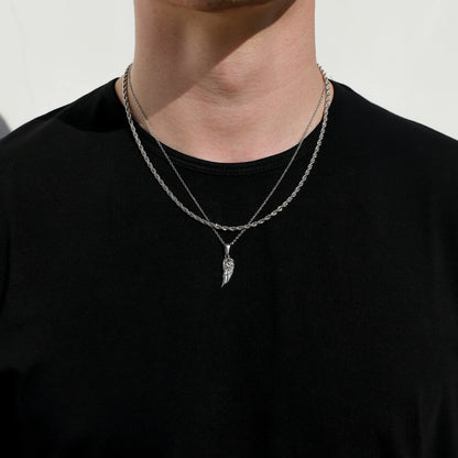 Wing Necklace Silver