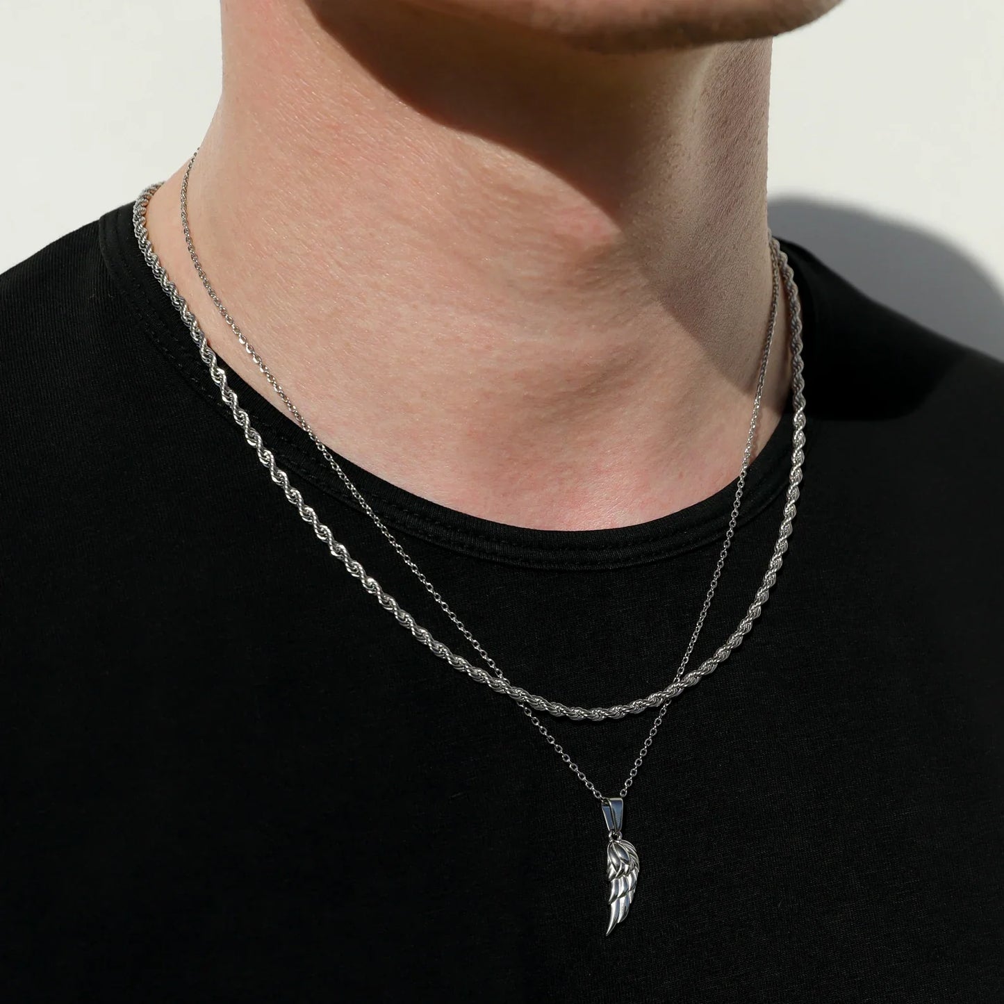 Wing Set Silver (Rope)
