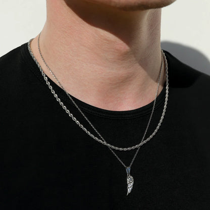 Wing Set Silver (Rope)