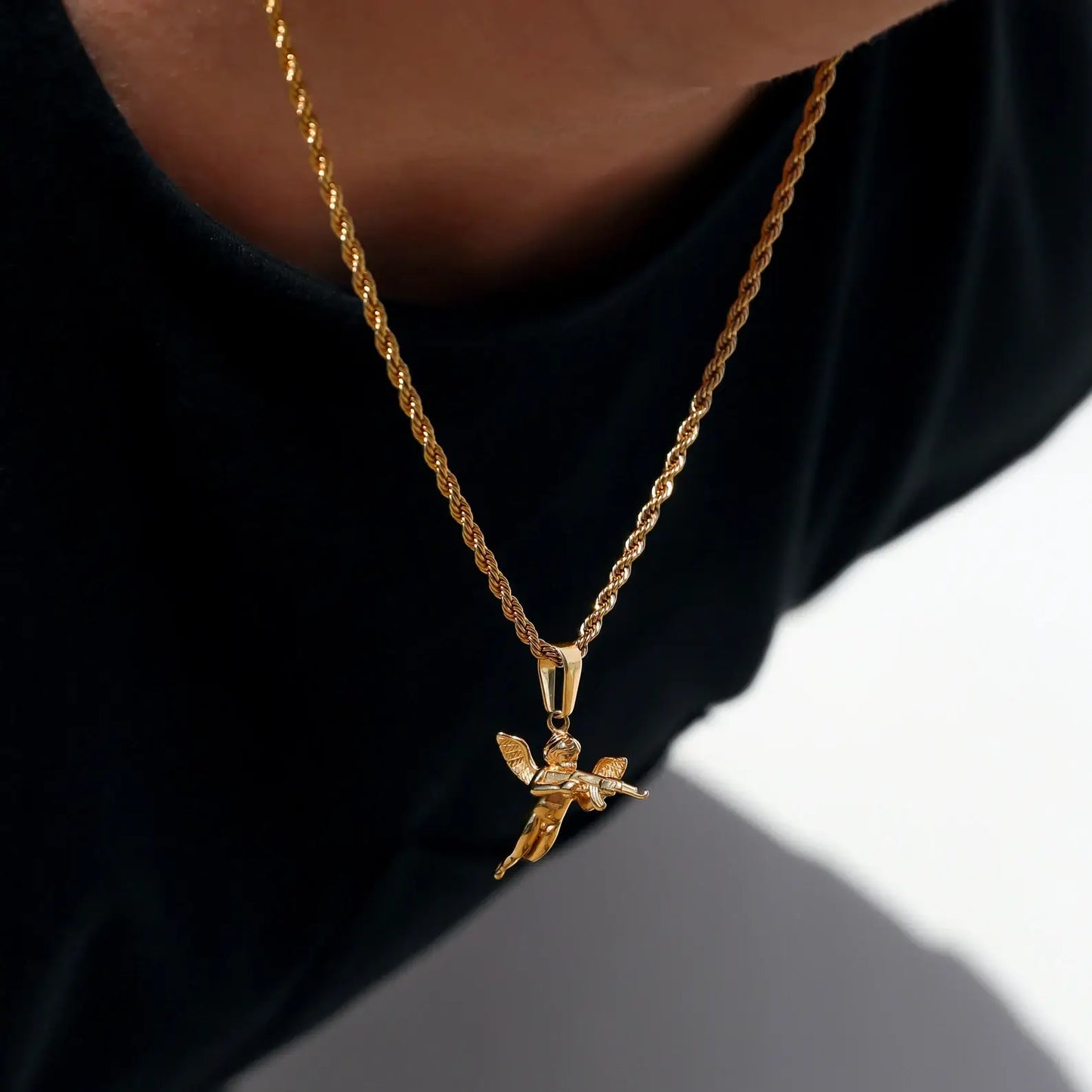 Vengeful Cupid Necklace Gold