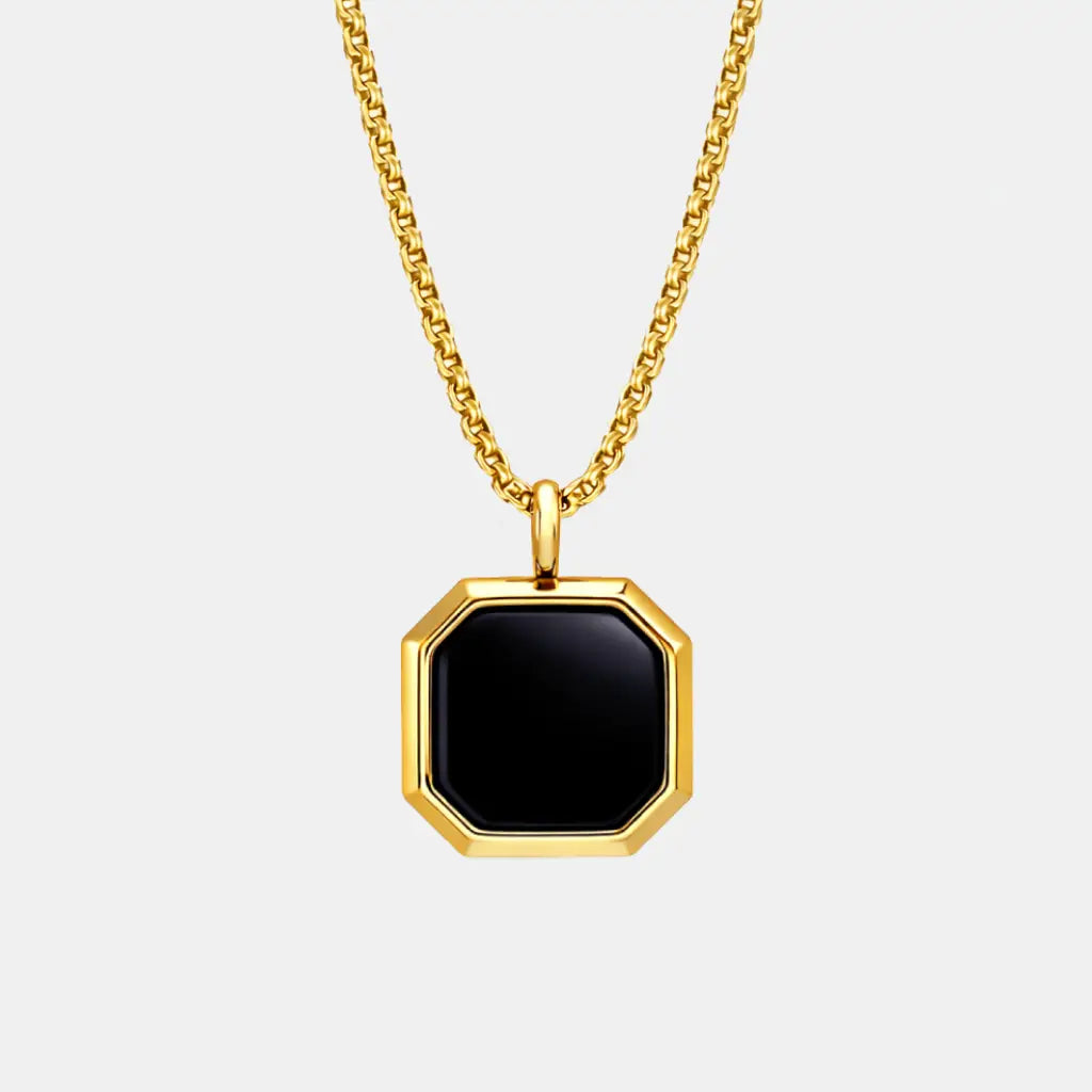 Bright Necklace - Onyx Gold