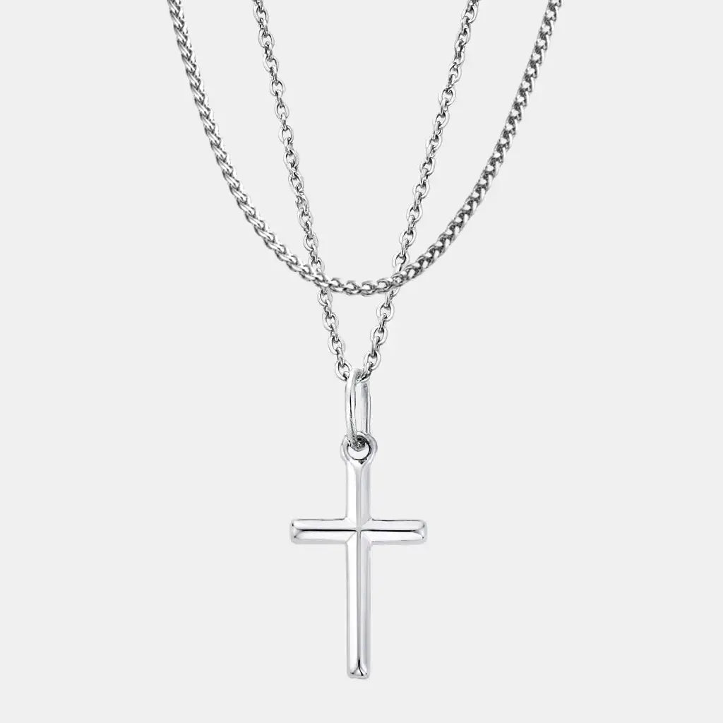 Cross Set Silver (Wheat)