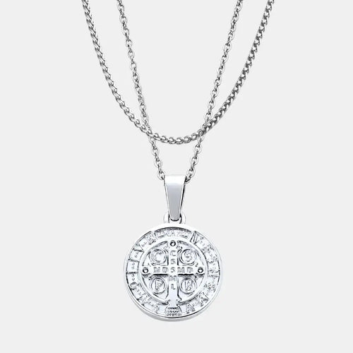 St. Benedict Set Silver (Wheat)