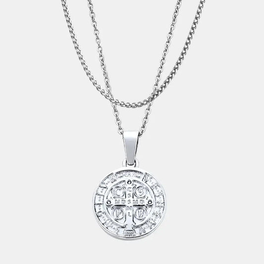 St. Benedict Set Silver (Wheat)