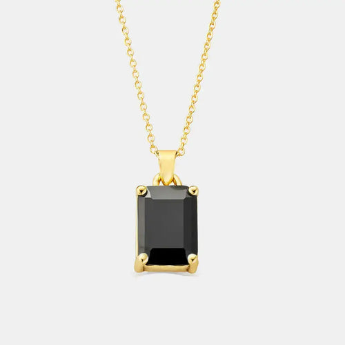 Onyx Necklace Gold