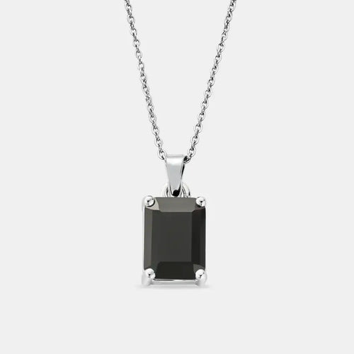 Onyx Necklace Silver