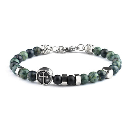 Cross Bracelet Green