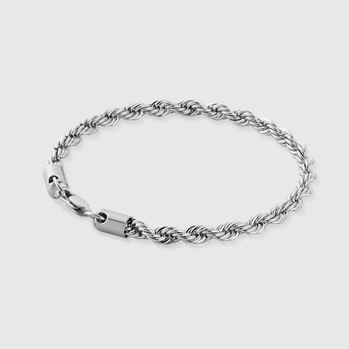 Rope Bracelet 3mm Silver