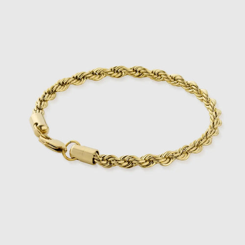 Rope Bracelet 3mm Gold