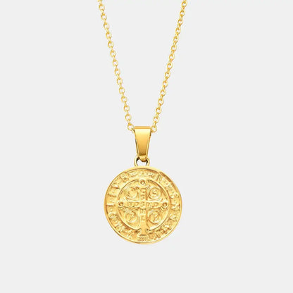 St. Benedict Necklace Gold