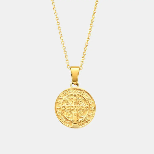 St. Benedict Necklace Gold