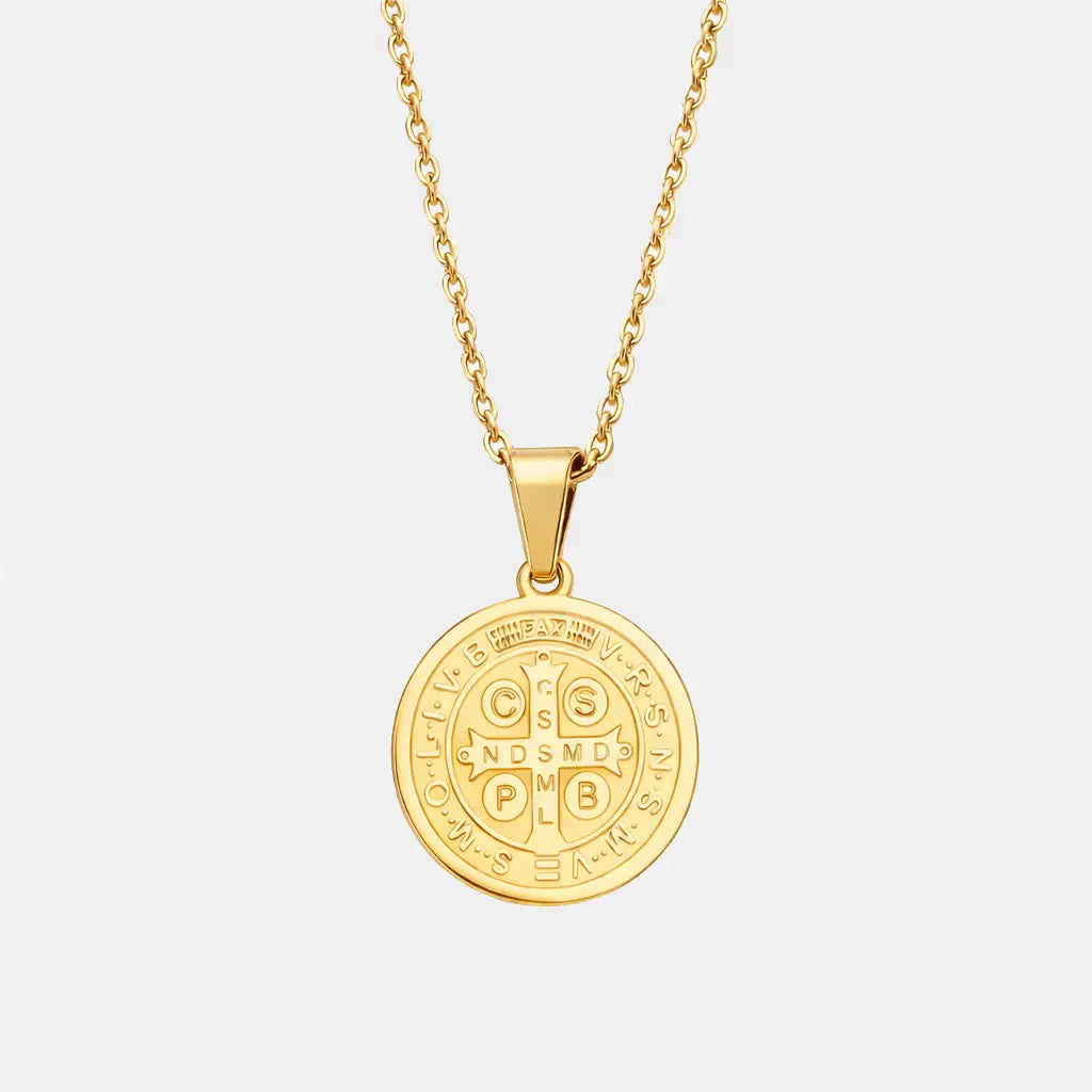 St. Benedict Necklace Gold (New Model)