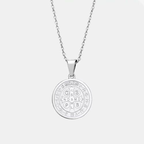 St. Benedict Necklace Silver (New Model)
