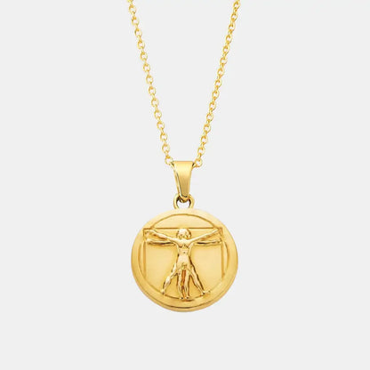 Vitruvian Necklace Gold